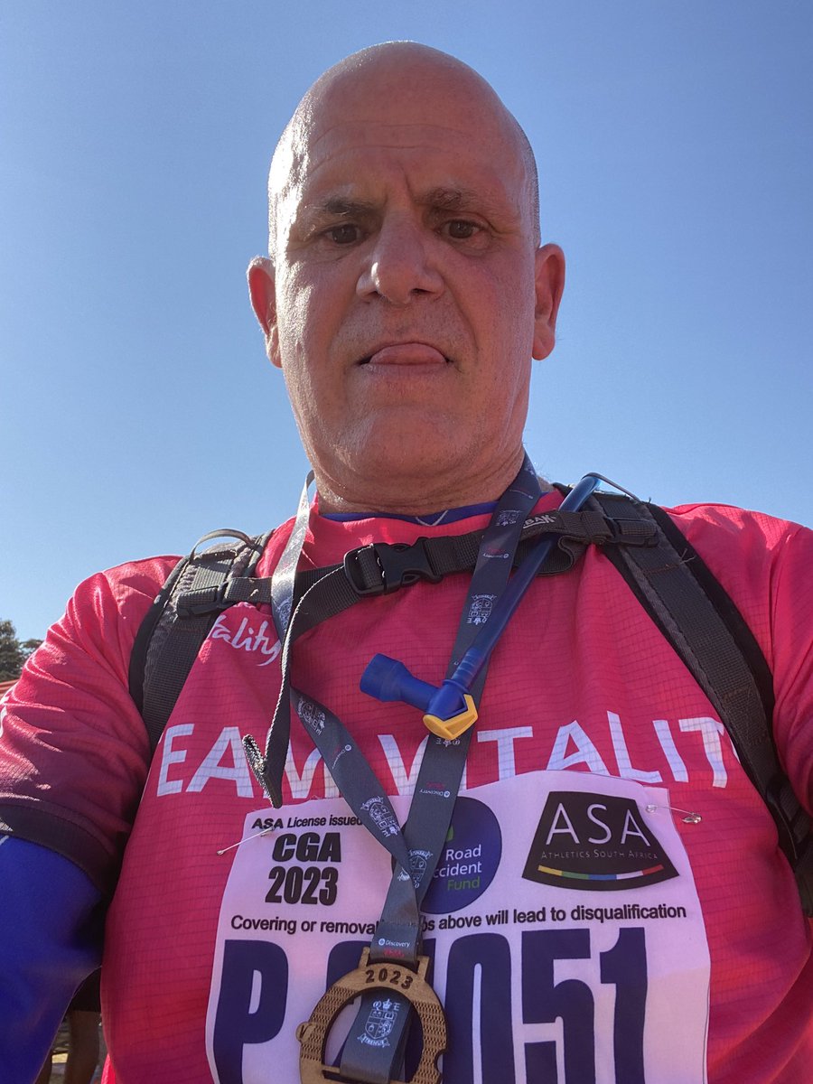 JamesUrdang's tweet photo. Very inspired ran my first half marathon at Old Eds this morning, my first in 10-years. I have health challenges as a chronic asthmatic and blown disks in my lower-back with sciatica, which has limited me in doing one. 

Pleased  with my official time of 1:55:05. https://t.co/0Ud7ETJqAc