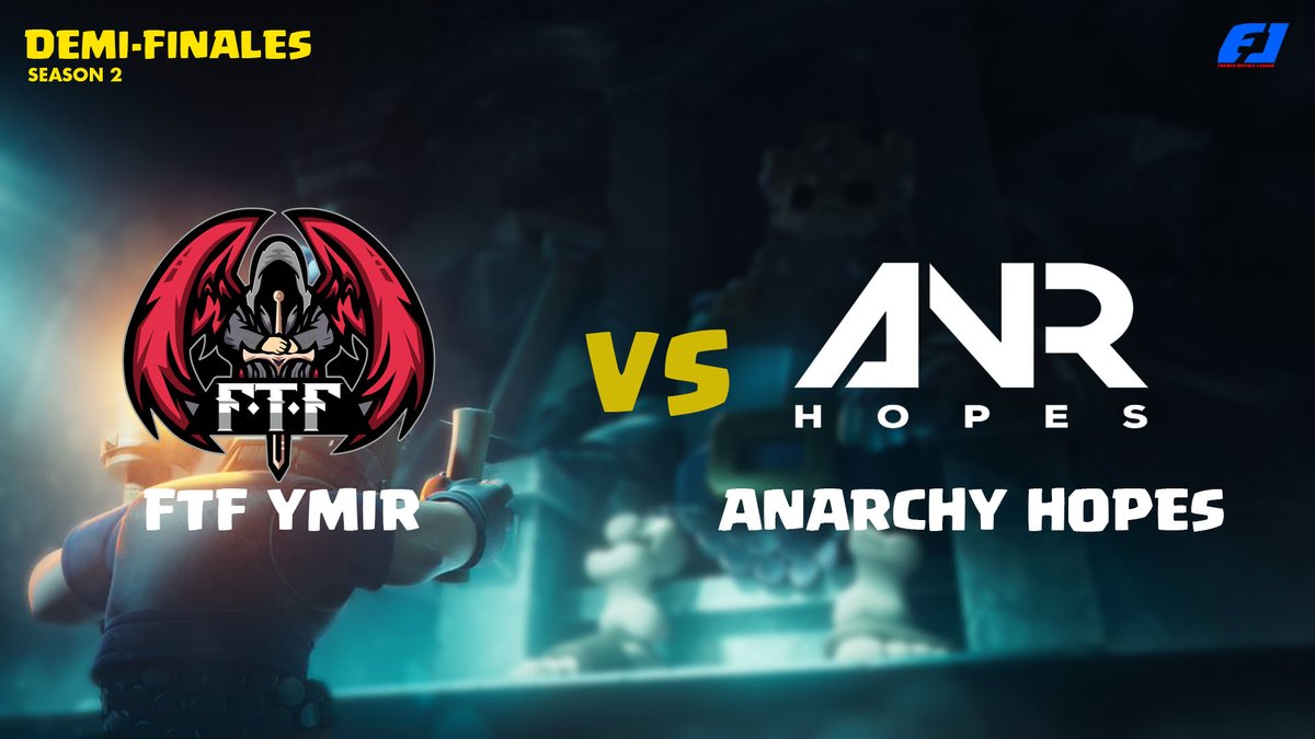 🚨| C'est l'heure de la première demi-finales  !  

 Elle opposera : 
<a href="/EsportFtf/">FTF-eSport 🏆</a>  Ymir🆚<a href="/ANR_eSport/">Anarchy eSport</a> Hopes

Qui gagnera sa place en Finale ?