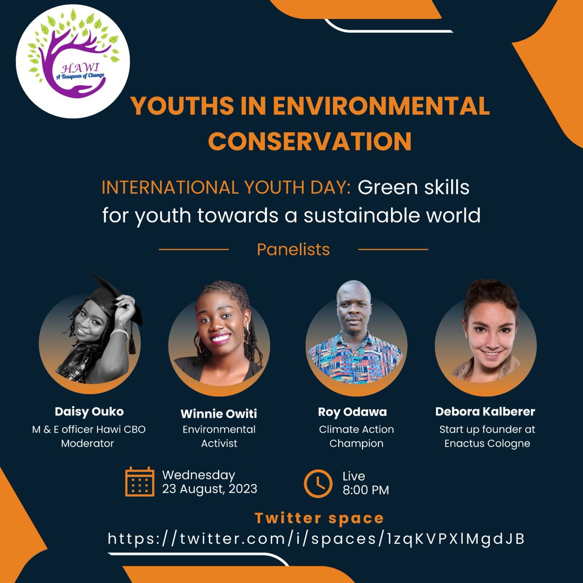 hawi_cbo's tweet photo. The world has been experiencing record-breaking temperatures over the past few years due to destruction of the environment through pollution. It is the role of youths to take up the lead in creating change to have a greater future. Join us on 23rd Aug on our space to discuss this https://t.co/9bylPNXBWa
