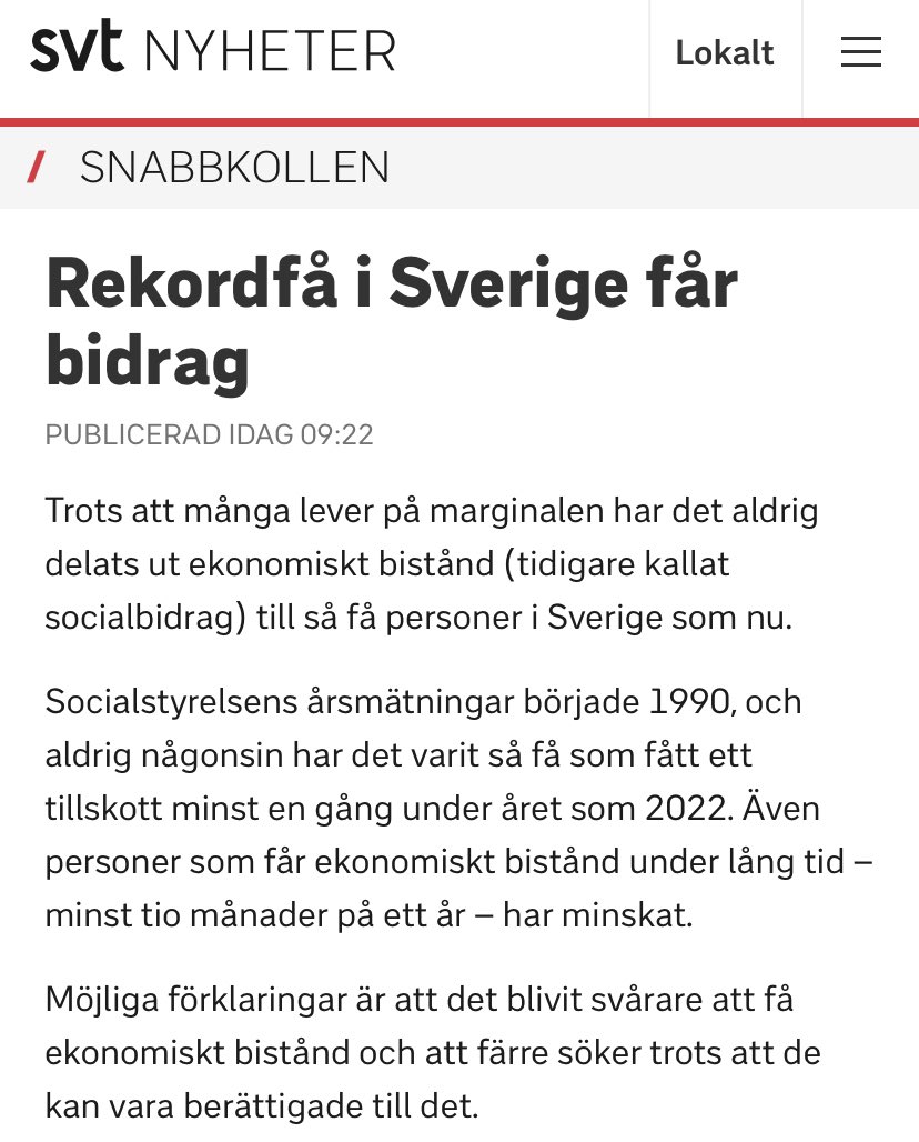 JawadZanganeh's tweet photo. Rut-bidragen till rika ökar för varje år och samtidigt får rekordfå ekonomiskt bistånd men det som det pratas om är bidragstak för de fattigaste. Tjena! https://t.co/CxudQFQflt