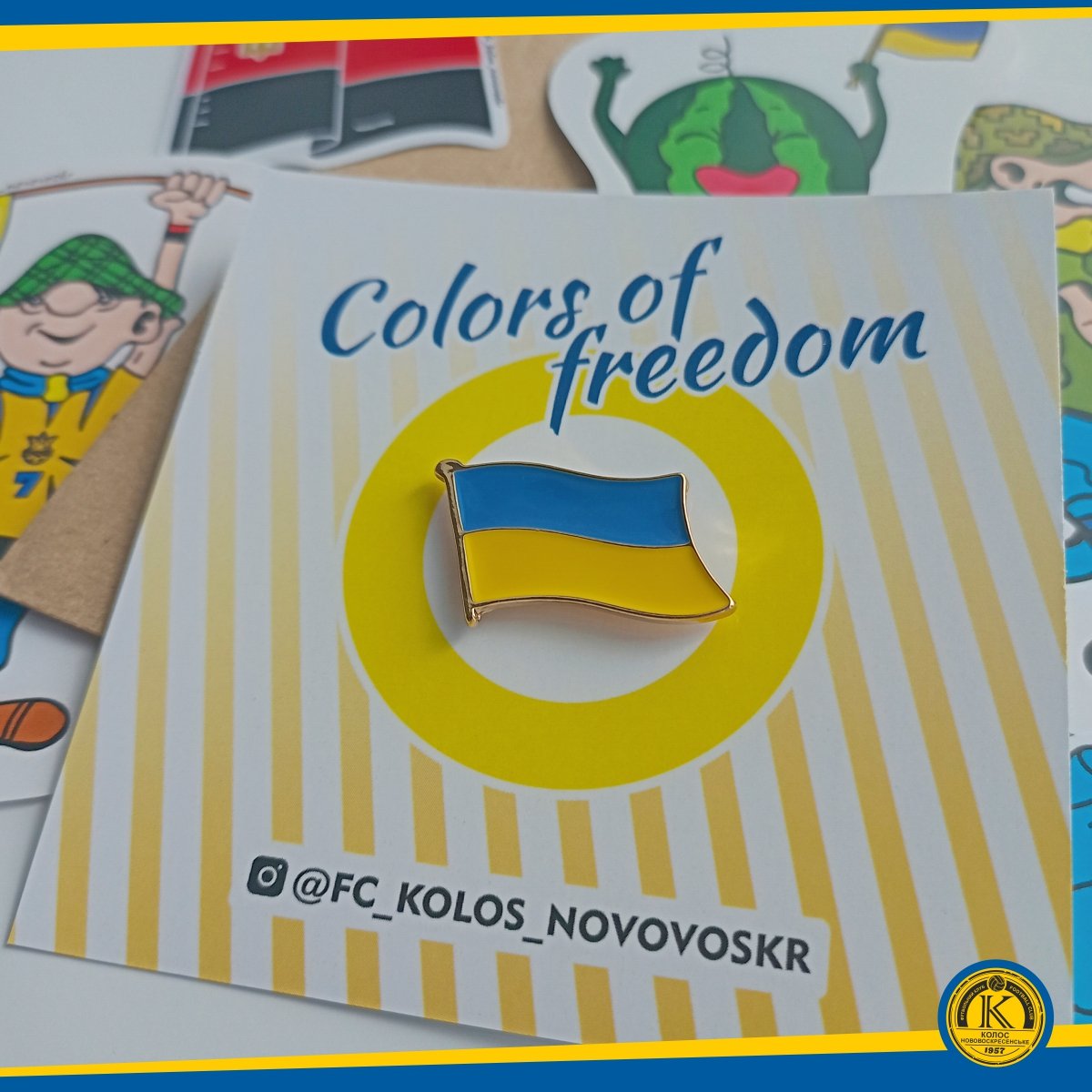 UkroArt's tweet photo. Flag Of Freedom 🟡🔵 #Пін #Піни #Знак #Значок #ПрапорецьЗнак #ПрапорЗнак #ЗначокУкраїна #УкраїнаЗнак #ПрапорСвободи #ColorOfFreedom #Badge #Pin #Pins #Badges #UkrainianStyle #UkrainePin #Стікери #Stickers #Наліпки #Наклейки #SwedenPin #СувенірУкраїни #ПрапорЗначок #Ukraine https://t.co/gTUGLmXhBk