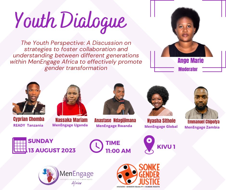 .<a href="/MenEngageAfrica/">MenEngage Africa</a> Youth is hosting a pre-symposium discussion on measures to encourage collaboration and understanding across different generations within MenEngage Africa in order to effectively achieve gender transformation. #MEASymposium #MEAYouth