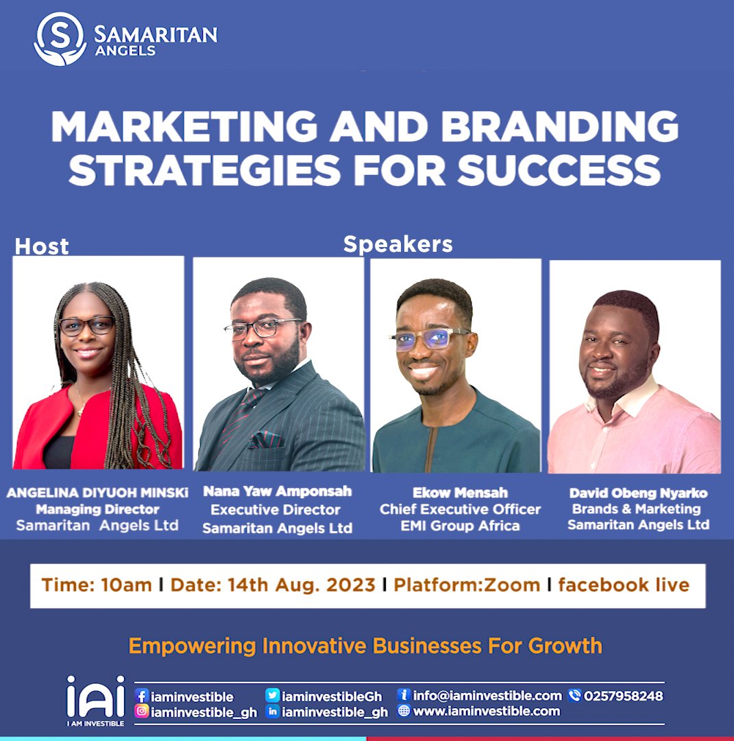 Join us this Monday for an insightful  training that will transform the way you approach your brand's growth.

Set your alarms, mark your calendars, and make sure you're ready to learn and thrive. See you there! 

#MarketingStrategies 
#BrandingSuccess 
#DigitalMarketing
