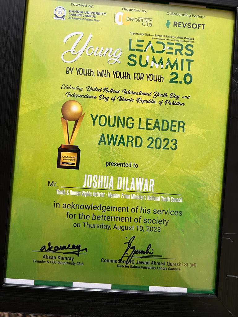 joshuavd's tweet photo. 🏆 Thrilled to share I've received the 𝐘𝐨𝐮𝐧𝐠 𝐋𝐞𝐚𝐝𝐞𝐫𝐬 𝐀𝐰𝐚𝐫𝐝 𝟐𝟎𝟐𝟑 at Young Leaders Summit 2.0! 🌟 Grateful for your unwavering support. This award fuels my commitment to positive change. Let's keep pushing boundaries & embracing challenges.
#IYD2023 #ISYD https://t.co/IlXc174v9l