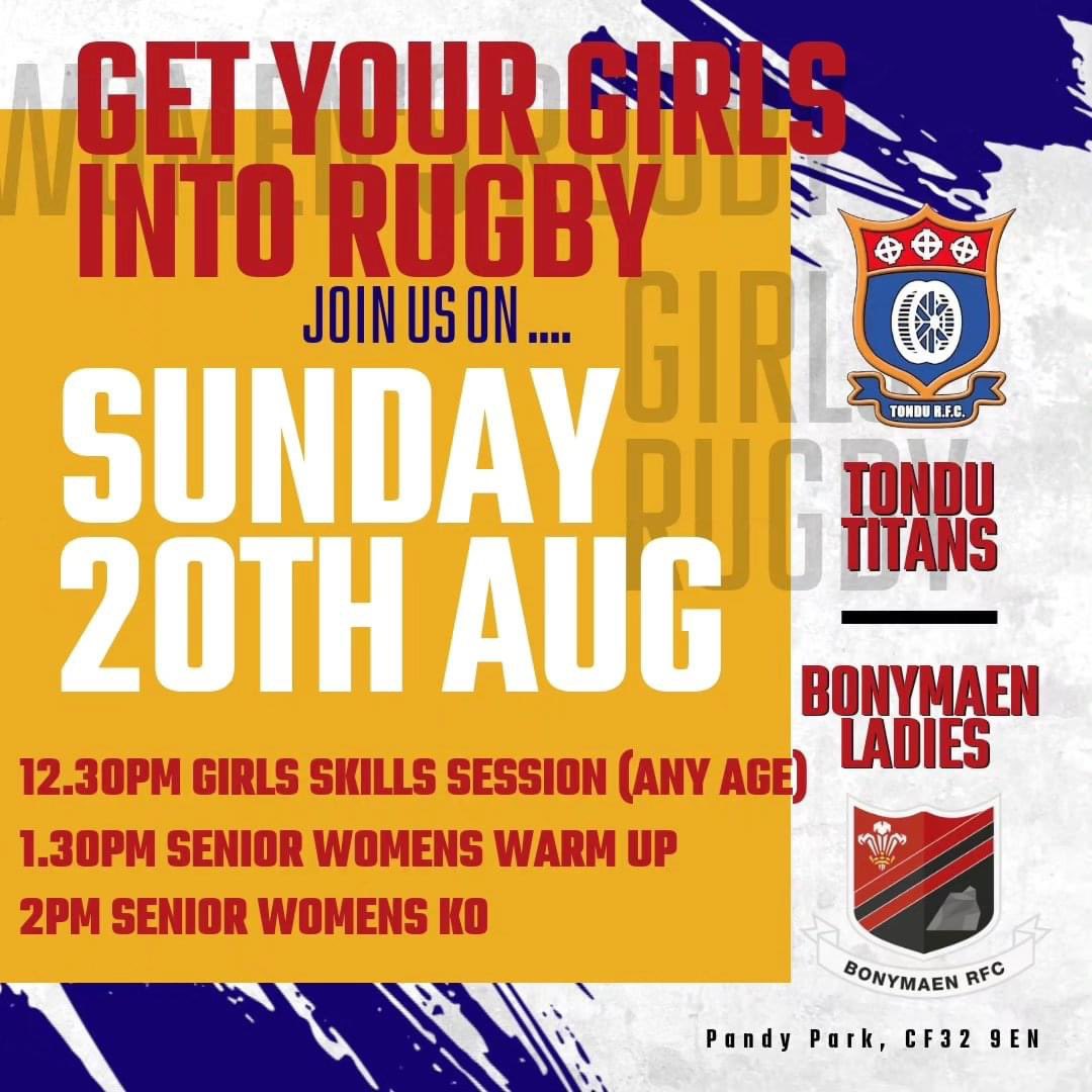 TCLRFC's tweet photo. Skills session for all age girls rugby before our preseason game with Bonymaen. 

#girlsrugby #findyoursport #team #preseason #gameday https://t.co/CkdUGtarzy