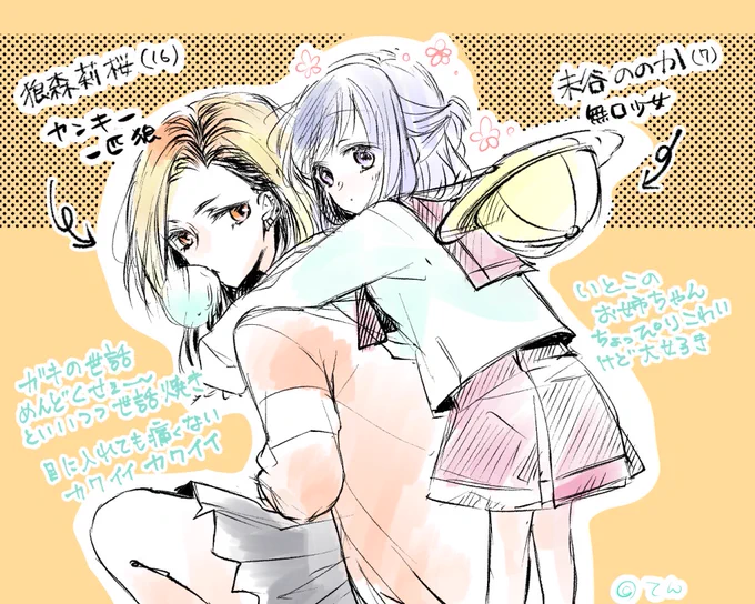 最近はこの子たちを描くのが癒しなのでこちらもちょいちょいひっそりと落書きなどが更新されていくと思います😌 