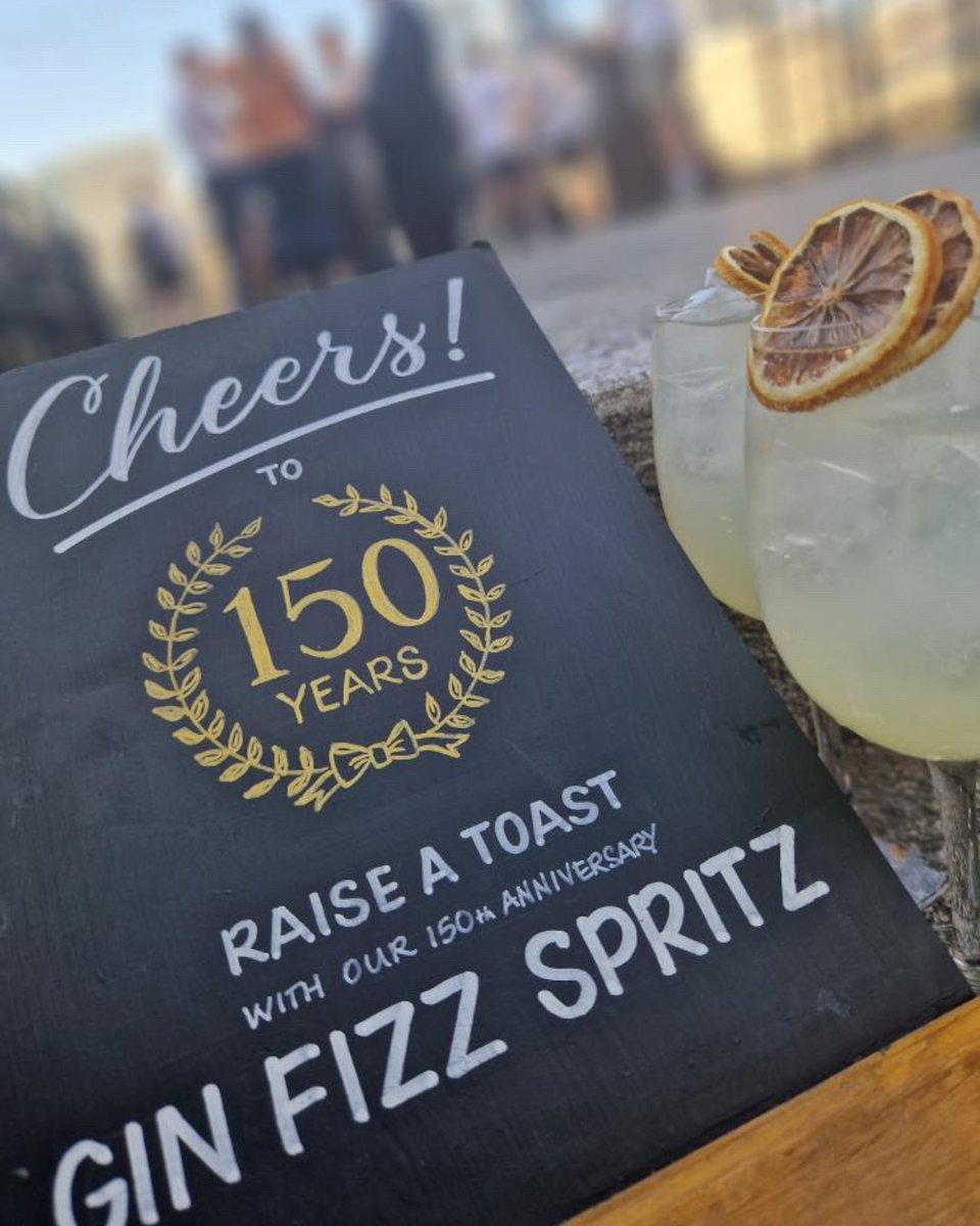How long do you think we can get away with saying 'cheers' to 150 years of good times with our signature 150th Anniversary Gin Fizz Spritz? Asking for a friend...😉 #nicholsonspubs #150years #gin #bestpub