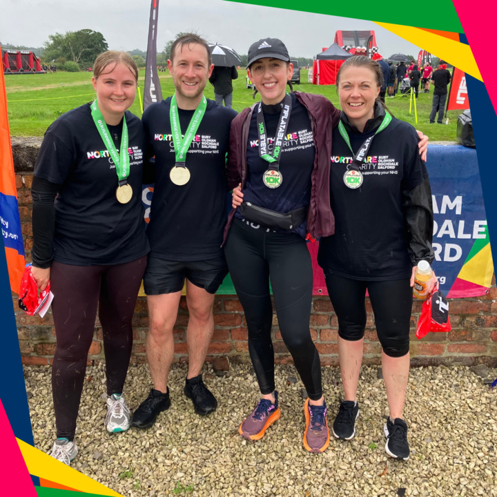 NCareCharity's tweet photo. The rain last weekend didn't dampen any spirits and we are delighted that #TeamNorthCare raised more than Β£2600 at the #Inflatable5k!
Teams from across the #NCAfamily joined in and we had a fantastic day, despite the wet weather! β https://t.co/ypdUravwcS