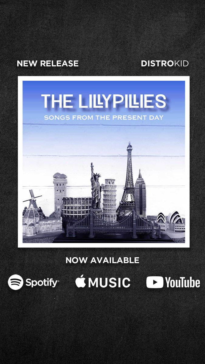 Our new album “Songs From The Present Day” is Out Now. Stream / Download: distrokid.com/hyperfollow/th… #thelillypillies #indieartist #albumrelease #indiemusic