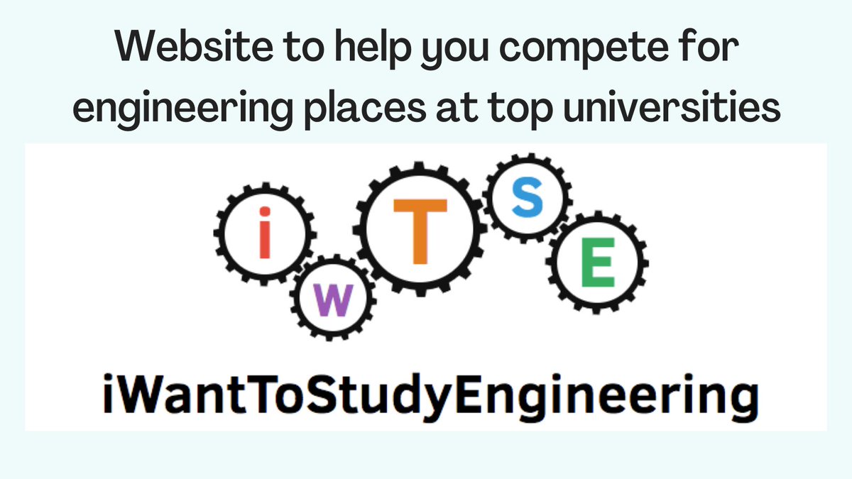 ChristsAccess's tweet image. If you're applying for #Engineering at a competitive university, we recommend this #problemsolving website.
▶️ i-want-to-study-engineering.org
#StudyEngineering #WomeninEngineering #WomeninSTEM