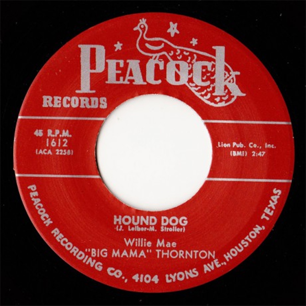 On this day in 1952, Willie Mae "Big Mama" Thornton recorded Hound Dog. The song was Thorton’s only hit record, spending 14 weeks in the R&amp;B charts, including seven weeks at No.1.