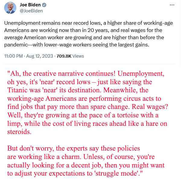 you're actually looking for a decent job, then you might want to adjust your expectations to 'struggle mode

#PapaJohn #BidenomicsFailure #BidenomicsWorks #FailedPolicies