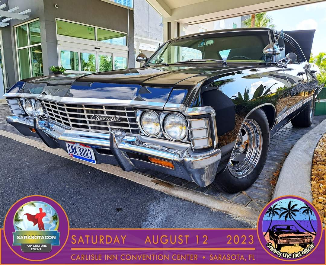 SammyMetallicar's tweet photo. Photos from SarastoaCon on Saturday, August 12, at the Carlisle Inn in Sarasota.

Be sure to check out Sammy's website!

https://t.co/ztesLdY0kk

#sammythemetallicar #metallicar #supernatural #67impala #sarasotacon #swflcomicons #flcomicons #comicons https://t.co/Ex422UpckR