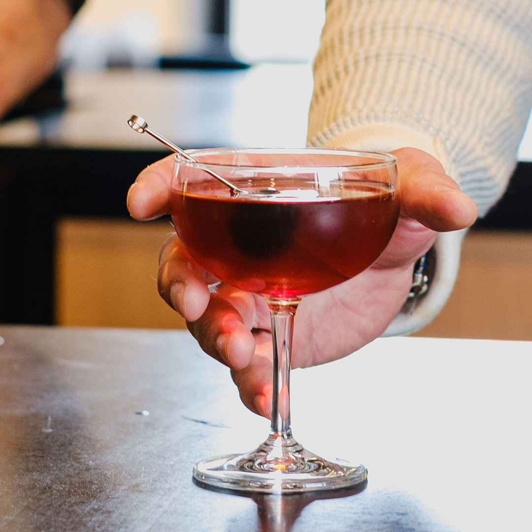 SlainteWhiskey's tweet photo. Ease the Sunday Scaries with the Sláinte Manhattan: 

1.5 oz Sláinte Irish #Whiskey 
1.5 oz Sweet Vermouth
9 dashes Angostura Bitters 

Combine all ingredients in a mixing glass with ice, stir, and strain into a chilled #cocktail glass. 
Garnish with a Luxardo Cherry. https://t.co/WSVNZwLzmA