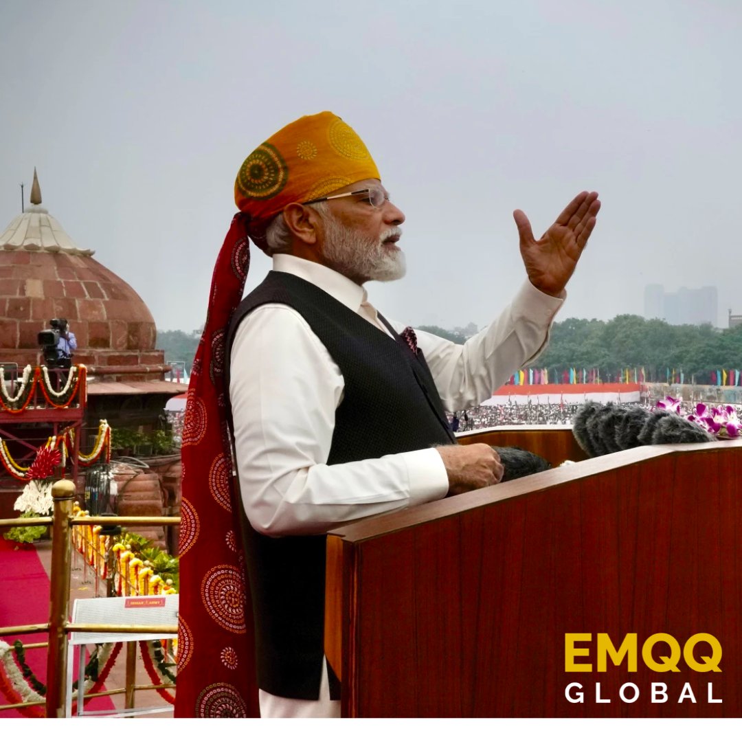 Prime Minister Modi in his Independence Day address, said India is projected to secure the position of the world's third-largest economy by 2030, surpassing both Germany and Japan.

Invest in India!

#inqq #fmqq #emqqglobal #emqq #investem #investindia #modi #inidaeconomy