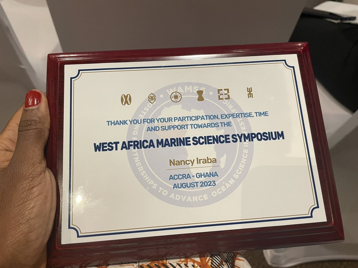NancyIraba's tweet image. West Africa Marine Science sympiosium marks a remarkable step towards advancing #research and #visibility for the West Africa Oceans 🌍
Thank you @newfcommunity for a continued commitment and support towards Africa’s Ocean
#Keynotes #WAMMS #Ghana