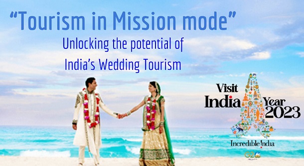 चलो भारत मे रचाते हैं शादी, सरकार ने शुरू किया विवाह पर्यटन अभियान- #weddingtourism - go.shr.lc/3sjjGFW  #tourism #IncredibleIndia #WeddingPlan #wedding #Marriage @ANDALIBAKHTER #couples