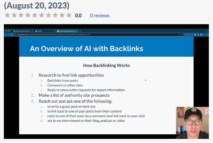 how to look for backlink opportunities and how to use AI to prospect for them, a new class by Jay on #wealthyaffiliate!  #summerofAI my.wealthyaffiliate.com/classes/series…