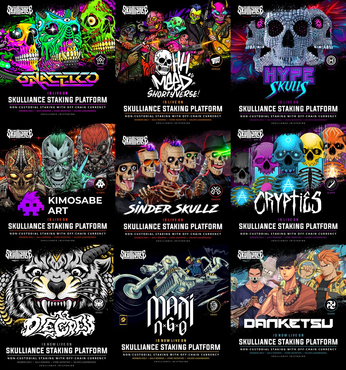 Are you interested in becoming a member of <a href="/skulliance/">SKULLIANCE</a> but not sure where to start?

Here's the best entries across all six projects:

<a href="/cryptiesnft/">CryptiesNFT // OG Dead Things on Cardano //</a> S1 or S2 (8-9 ADA)
<a href="/Nft4R/">Kimosabe ₳rt</a> Twisted Anger (5 ADA)
<a href="/SinderSkullz/">Sinder Skullz</a> (12 ADA)
<a href="/haveyouseenhype/">H.Y.P.E.</a> HYPE SZN (35 ADA)
<a href="/ohh_meed/">Ohh_meed</a> Drop Ship (300