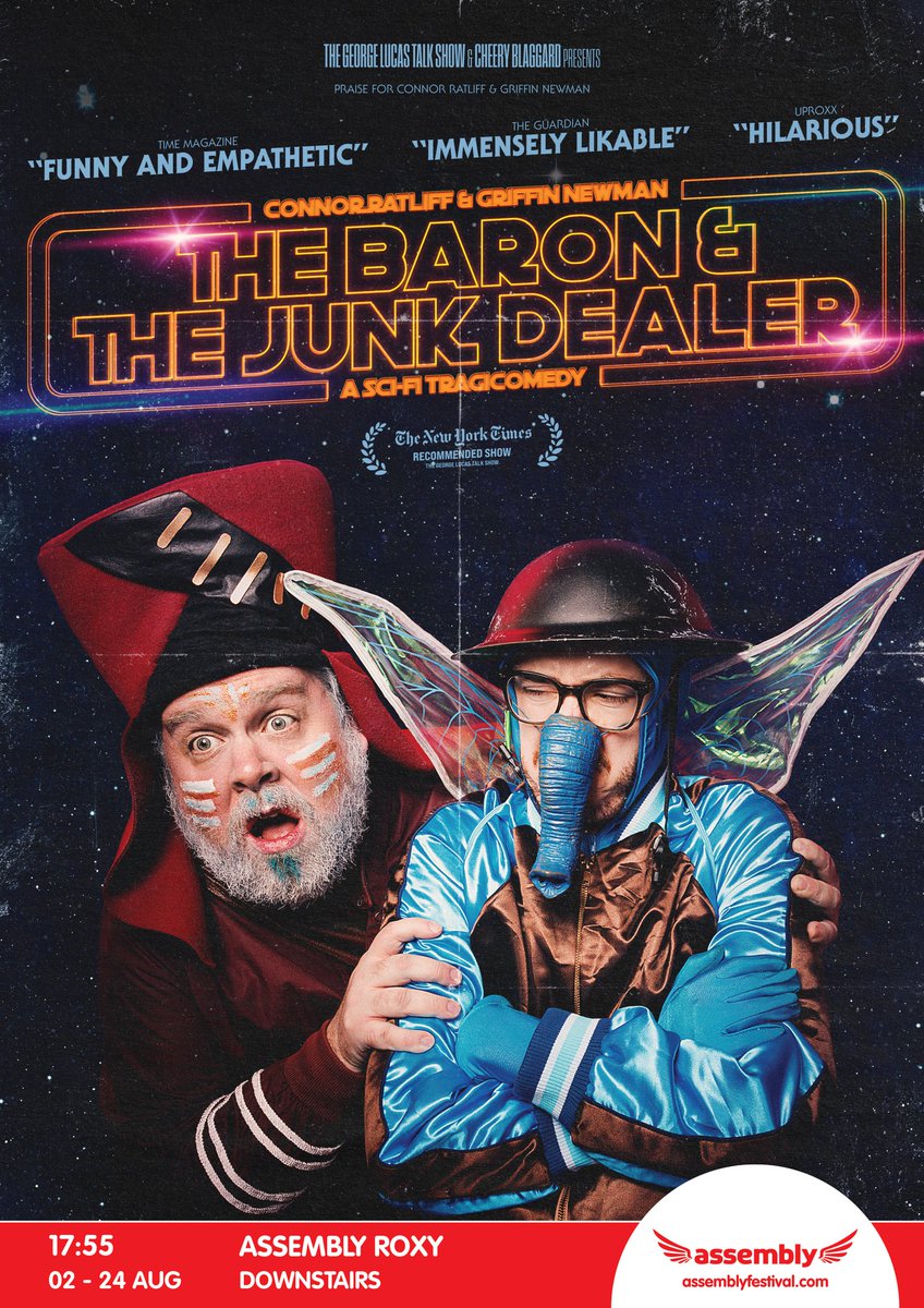 The Baron &amp; The Junk Dealer was on <a href="/guardian/">The Guardian</a>/<a href="/guardianculture/">Guardian culture</a>'s "50 Shows To See" at the Fringe list back in July.

They've run almost 100 reviews from #EdFringe2023 so far but (as far as we know) they have yet to see our show.

With only 4 performances left... WILL THEY???