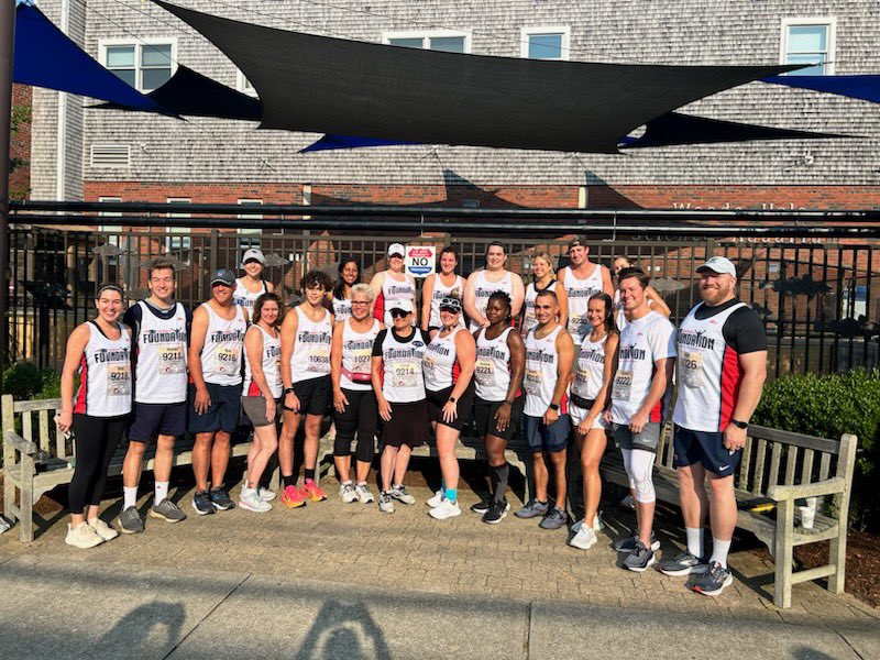Patriots Foundation (@patsfoundation) on Twitter photo Congratulations to the New England Patriots Foundation 2023 Falmouth Road Race team! Each of these runners completed the 7-mile race this morning and collectively fundraised more than $48,000 for the foundation’s <a href="/empowermentplan/">Empowerment Plan</a> coat donation! Congratulations to the New England Patriots Foundation 2023 Falmouth Road Race team! Each of these runners completed the 7-mile race this morning and collectively fundraised more than $48,000 for the foundation’s <a href="/empowermentplan/">Empowerment Plan</a> coat donation!