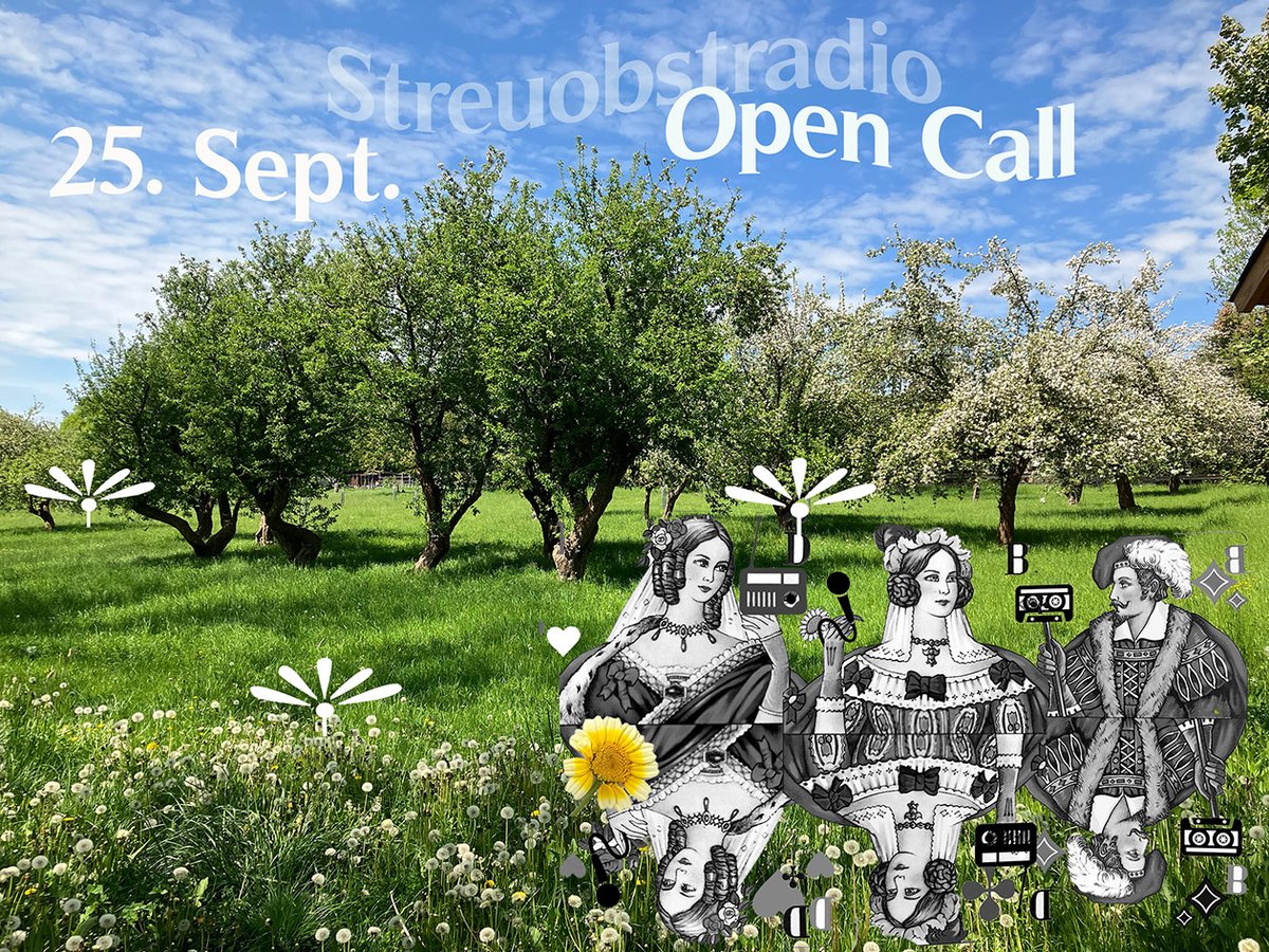 Sounds for the "OrchardFruitRadio" session? We are looking for harvest songs, spore whispers, and apple rumors! Please find all details on datscharadio.de/en/blog/2023/0…