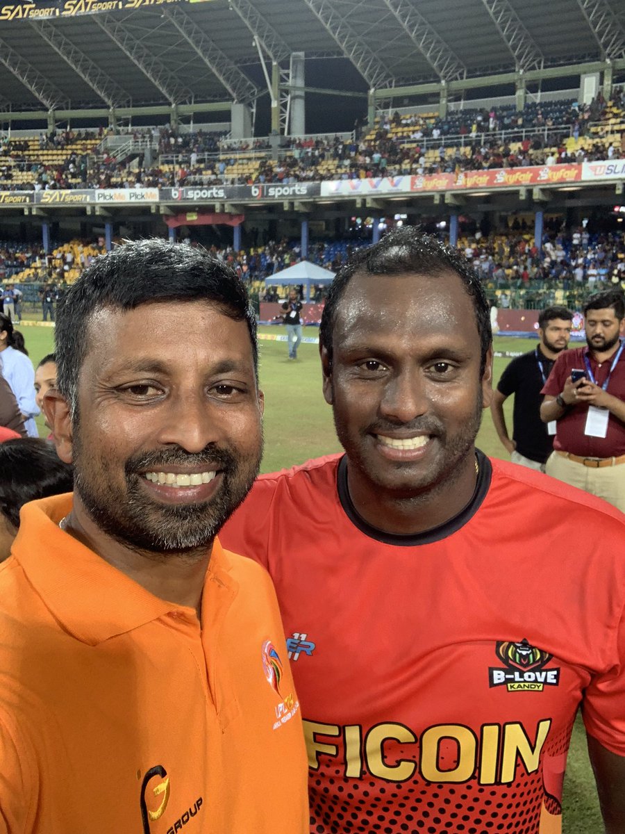 Congratulations @BLoveKandy and these two champs .. that was an awesome campaign @Angelo69Mathews @Wanindu49 A pat on the back to everyone @OfficialSLC @ipg_productions for a tremendous effort .. it was indeed incredible show .. @LPLT20 was just what Sri Lanka needed 👏👏👏👏