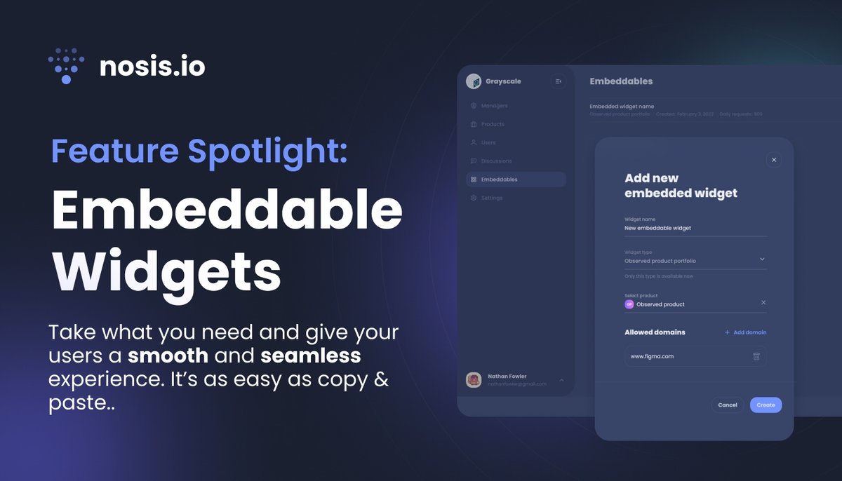 Looking for an easy way to showcase #portfolios on external platforms? #Nosis has got you covered! 🌐📊 Learn more nosis.io/features/embed…