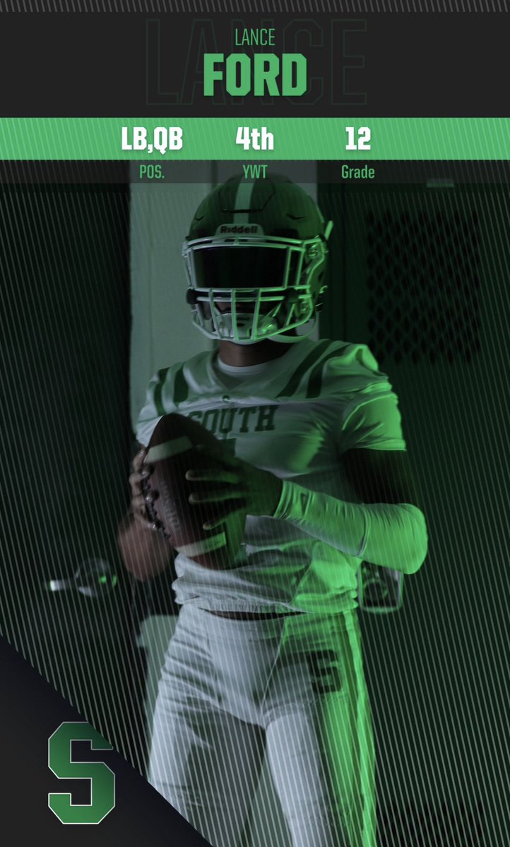 📣Senior Shout Out📣 Lance Ford 4 year player at South!
💚💚🏈🏈💚💚
#SouthSide
#Rebels