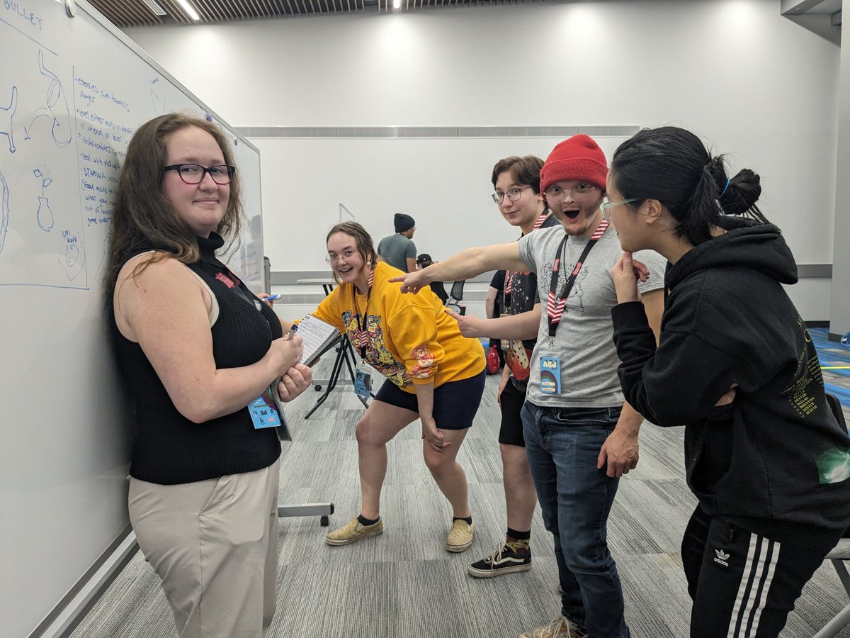 It's the final day of Alberta Game Jam 2023!

182 game devs from across the province have come together this weekend to jam and celebrate creativity together.

Thank you again to <a href="/DigitalAlberta/">Digital Alberta</a> <a href="/devolverdigital/">Devolver Digital</a> <a href="/EdmontonScreen/">Edmonton Screen</a>  for sponsoring #agj2023!