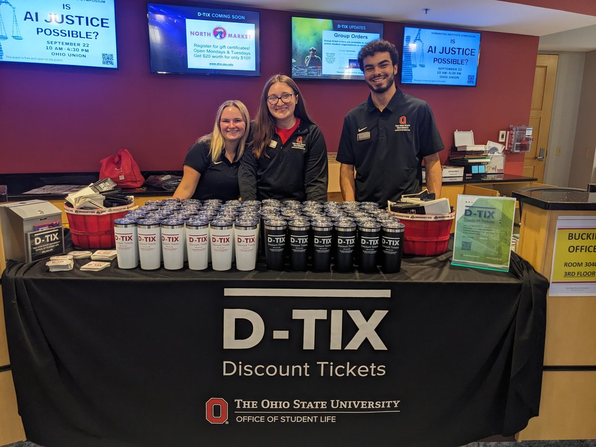 We're all set up!! Find us in the <a href="/ohiounion/">Ohio Union</a> and get a free tumbler or cell phone wallet!