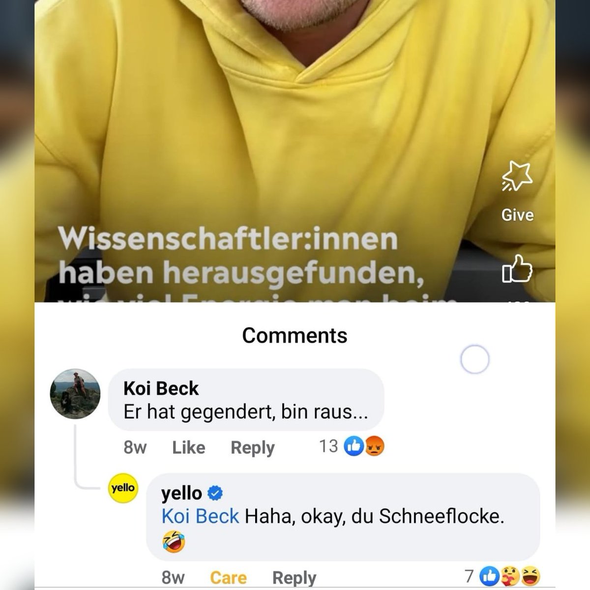 Ich sag's nur ungern, aber @yello_de stabile PR-Abteilung am haben