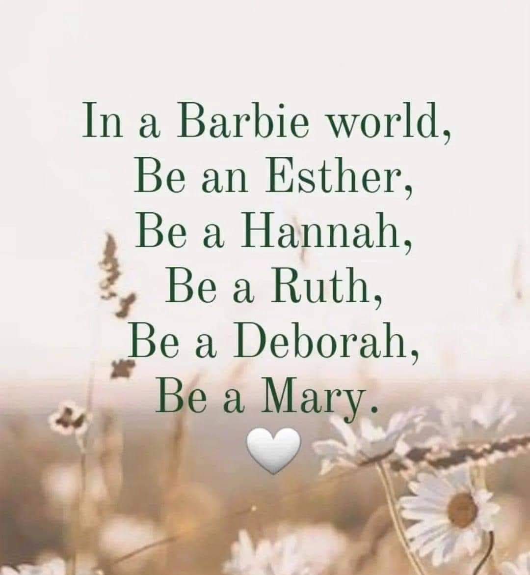 #DontCopy the behavior & customs of this world, but #LetGOD transform you into #ANewPerson by changing #TheWayYouThink
Then you will learn to know GOD’s will for you, which is good and pleasing & perfect
#Romans12_2
#NotBarbie
#ModelYourself  #LikeCHRIST