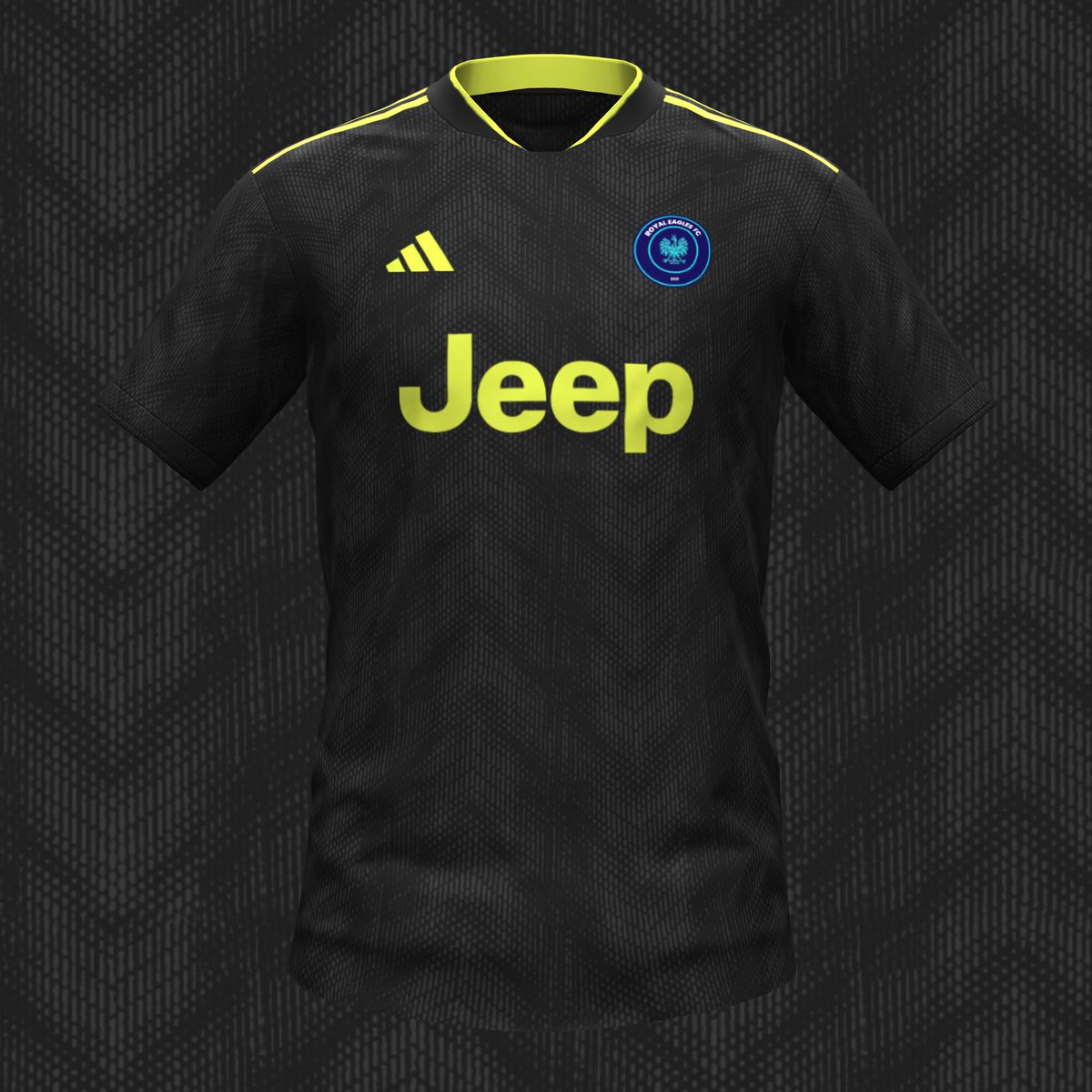 The Adidas Royal Eagles FC Third Shirt.