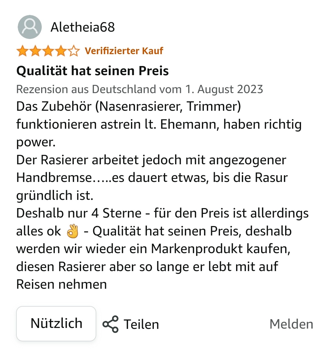 cathy_schreibt's tweet photo. Rasieren kann der auch?! 😳 Na da würde ich mich aber nicht beschweren, dass er für eine gründliche Rasur etwas länger braucht. 🤔
#Amazonfails https://t.co/zRLNXnA9DT
