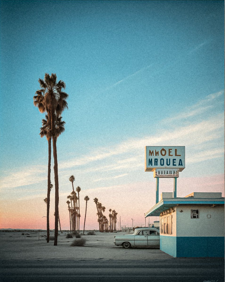M04ASA's tweet photo. @filos If you love AI.. kindly check this out😎

"Motel" [2023]
The last piece of my #10DAYSOFAI challenge. 
Reserve 0.11ETH [accepting offers too]
Link
https://t.co/Ez3lHBLxGH https://t.co/sdd8p9WOGX