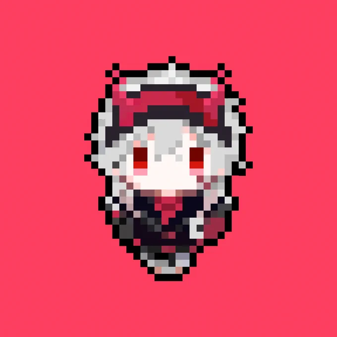 カオティックライバー衣装のドット絵#くろのあとりえ #かな絵 #kuzuArt 