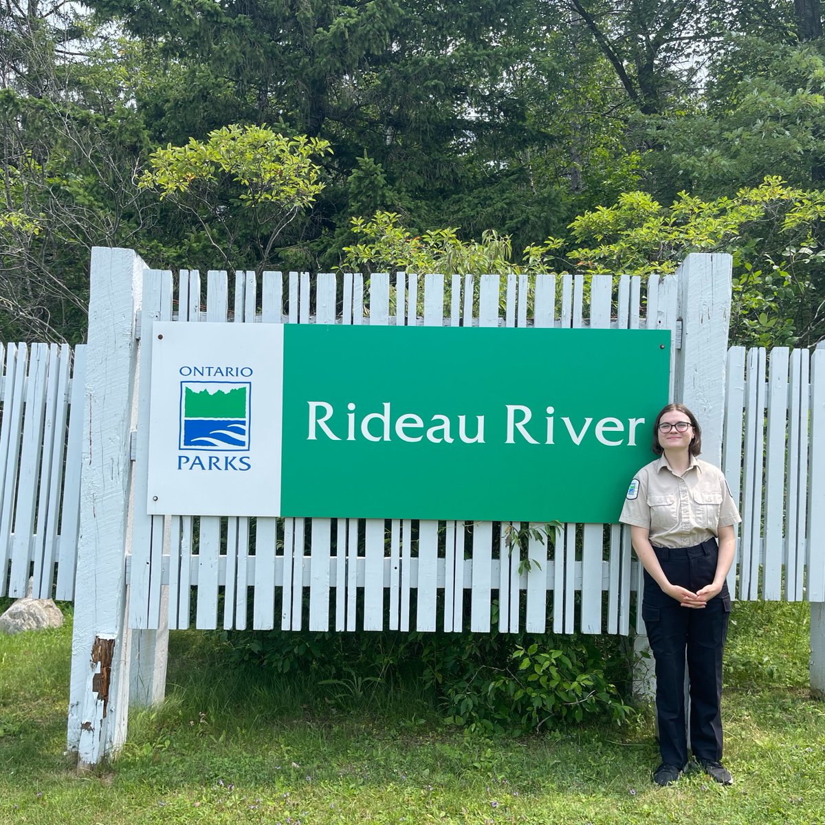 #StaffSunday
Meet Olivia, Rideau River's Admin Assistant!

Olivia has been working at Rideau River for two seasons, her favourite part about working in Ontario Parks is welcoming visitors into the park! Olivia's camping tip is to always remember your bug spray. 🦟