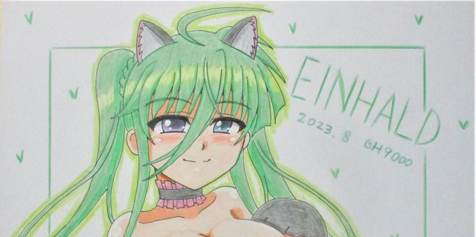 8月の色紙、エロにゃんこアインハルト、完成しました～😊大変えっちなので全体像はpixivで!
https://t.co/XYGvP4ARd6 