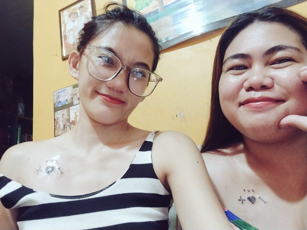 key_woohui's tweet photo. August 20, 2023 our S V T tattoo Official 😻💎 with @Christine_uji 

#CARAT #SVT #friendship https://t.co/m0bwd4cIsR