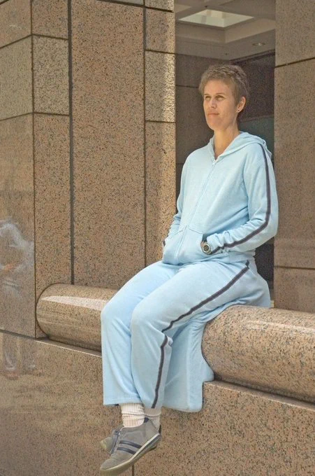 urbanthoughts11's tweet image. Dress right for hostile architecture 
by Sarah Ross