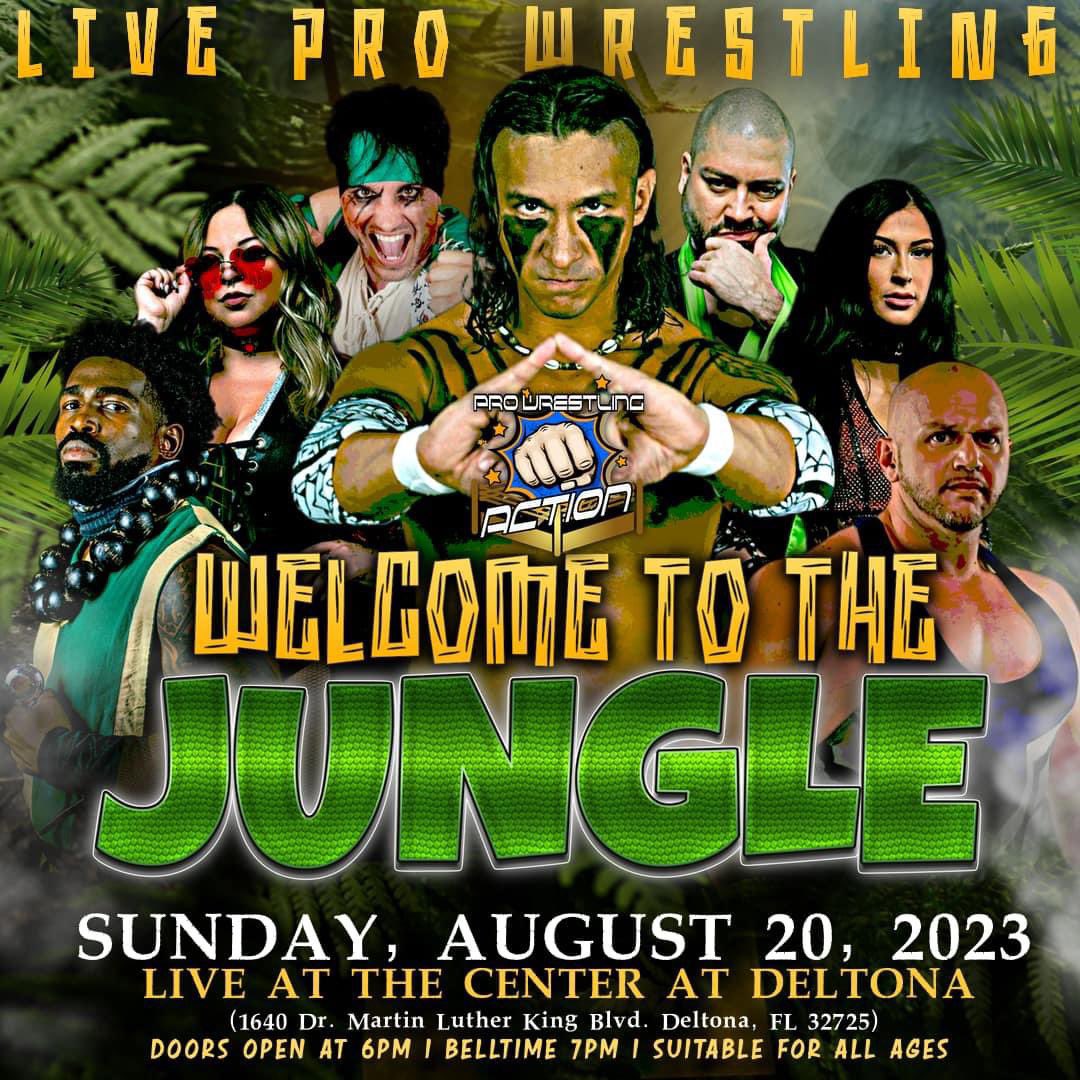 Just hours away until <a href="/PWAEvents/">Pro Wrestling Action 💥</a> invades <a href="/CenterAtDeltona/">The Center at Deltona</a> for the 1st time ever! 
.
Scheduled to compete in live, #ProWrestling Action: <a href="/Emerald_Emperor/">Simon Sez</a>, <a href="/lexi_gomez_/">𝓛𝓮𝔁𝓲 𝓖𝓸𝓶𝓮𝔃</a>, <a href="/KekoaPro/">Kekoa</a>, <a href="/thecamstewart/">Cameron Stewart</a>, <a href="/itsmilamoore/">mila moore</a>, <a href="/Eddietaurus/">The Authority: Eddie Taurus</a>, @TrueRichardKing &amp; more! 
.
PWAJungle.Eventbrite.com