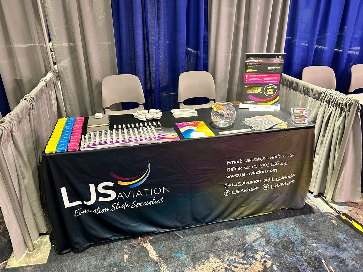 LJS_Aviation's tweet image. The LJS team are all set up and ready to go for the ACPC! 

Come and see us over on table 302 #acpc2023