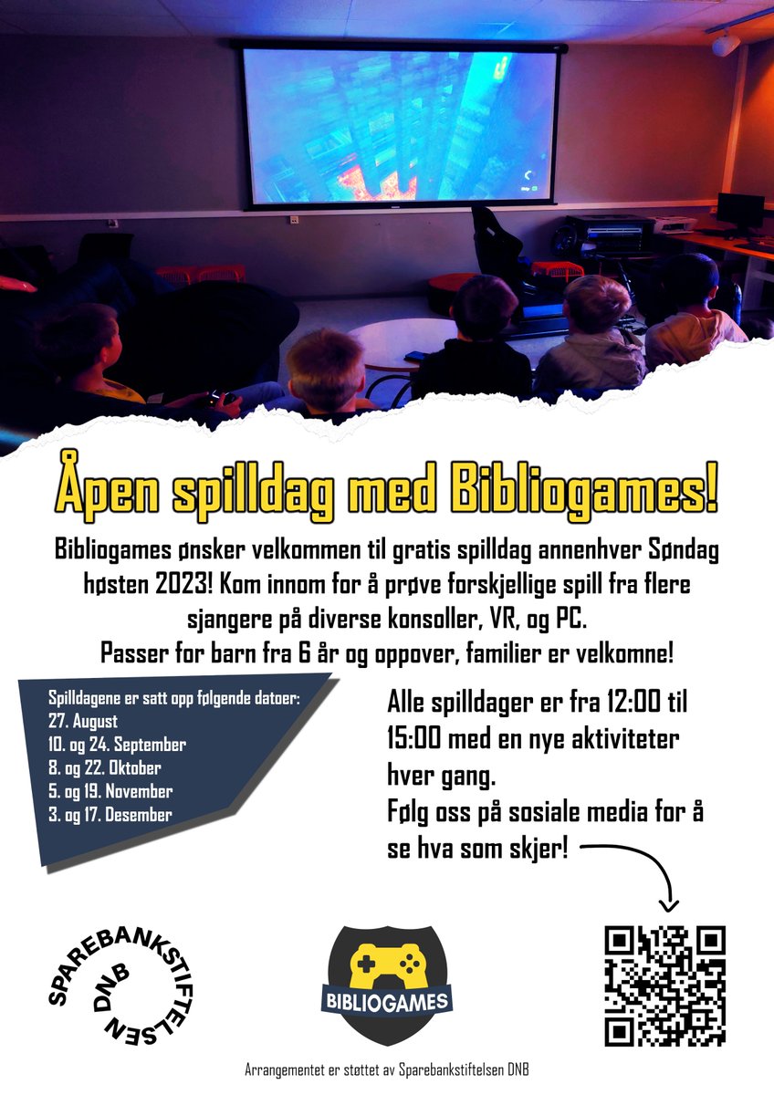 Bibliogames ønsker velkommen til gratis spilldag på Sentralen i Oslo Sentrum annenhver Søndag høsten 2023! Se facebook for mer info: facebook.com/events/1829264…