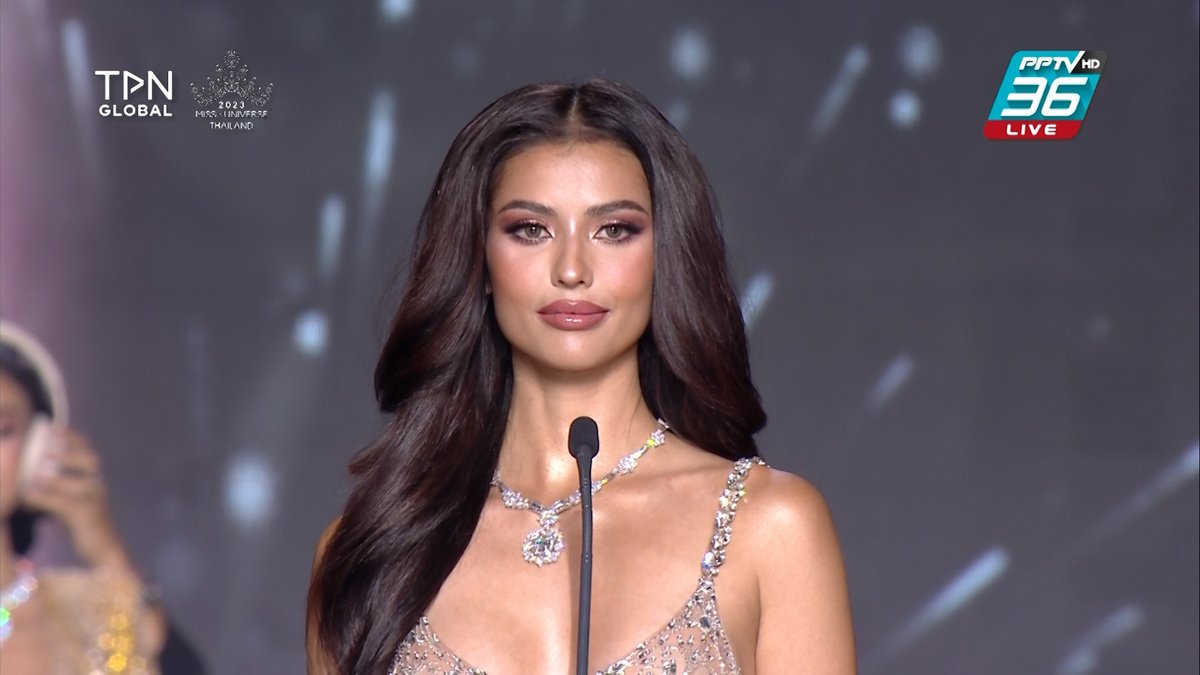 PPTVHD36's tweet photo. สุดใจแม่!! ตอบแบบนี้ลุ้นมงสุด #TOP3 #MissUniverseThailand2023 

#MUT31 แอน แอนโทเนีย โพซิ้ว จังหวัดนครราชสีมา

✦ชมสดการประกวดรอบตัดสิน Final Competition ลิงก์ชมสดที่ : https://t.co/ZDIimwgDS8

แฟน ๆ นางงามสามารถติดตามความเคลื่อนไหวของการประกวด Miss Universe Thailand 2023 ได้ที่ https://t.co/t5nkDkLuqF

#MUT2023 #MissUniverseThailand2023 #MUT2023รอบตัดสิน #MissUniverseThailand #มิสยูนิเวิร์สไทยแลนด์2023