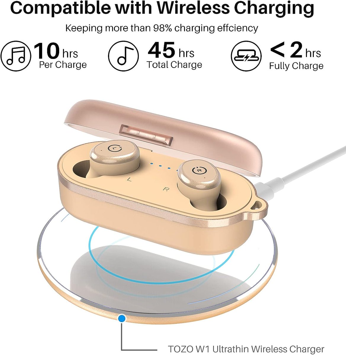 pinnacleAmazon's tweet photo. TOZO T10 Bluetooth 5.3 Wireless Earbuds, IPX8 Waterproof, Premium Sound, Khaki. https://t.co/yHZoWmEcl5 https://t.co/kgh1ggn8RS