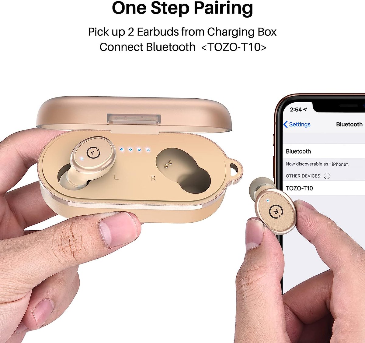 pinnacleAmazon's tweet photo. TOZO T10 Bluetooth 5.3 Wireless Earbuds, IPX8 Waterproof, Premium Sound, Khaki. https://t.co/yHZoWmEcl5 https://t.co/kgh1ggn8RS