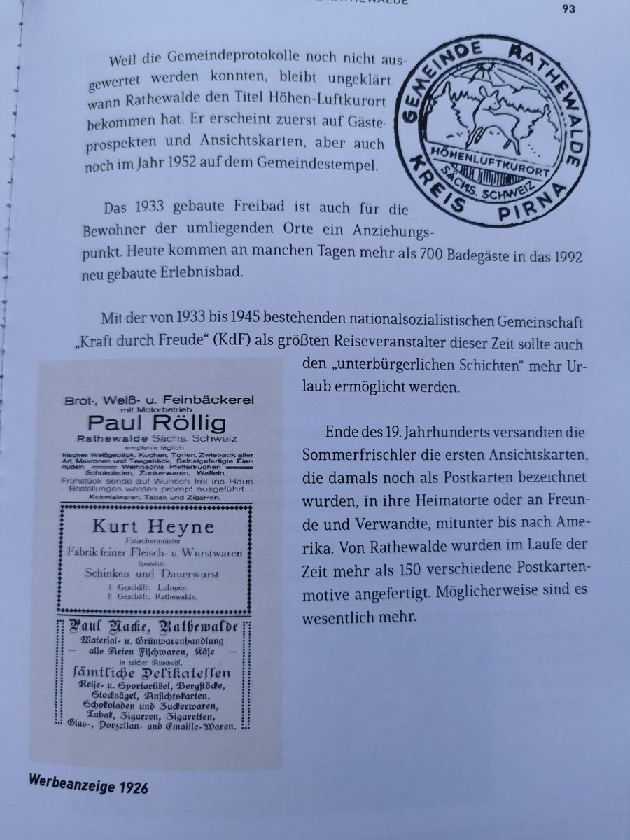 gedenkplaetze's tweet photo. Übel. Übel. Verschwiegen, dass beim Badbau in #Rathewalde Häftlinge des KZ Hohnstein Zwangsarbeit leisten mussten. KdF reduziert auf Urlaub, die Ideologie vollkommen ausgeblendet. Und auch bei der Geschichte der Landwirtschaft kommt Zwangsarbeit nicht vor. Dabei müssten es... 1 https://t.co/uVlO24dTpC