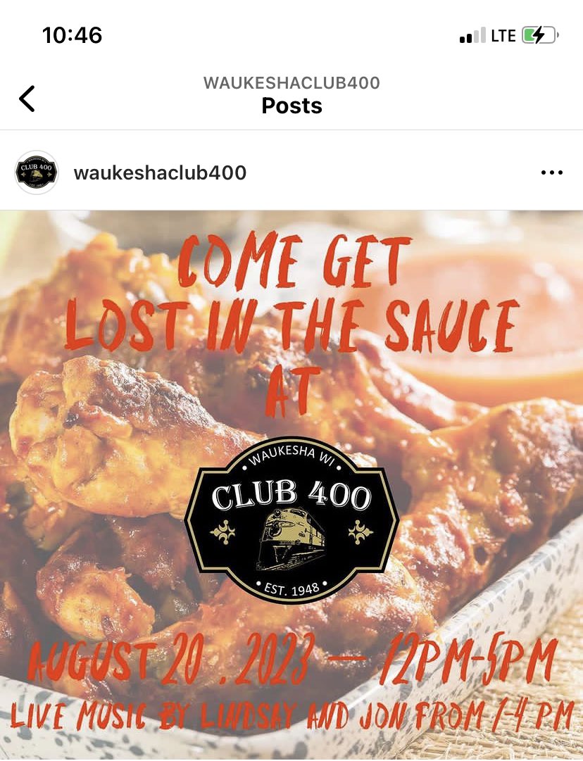 tijuanacid's tweet photo. Come sample new wing sauces and enjoy live music today!  @WaukeshaC400 
@piofootball 
@pio_athletics https://t.co/16koNWV4zc