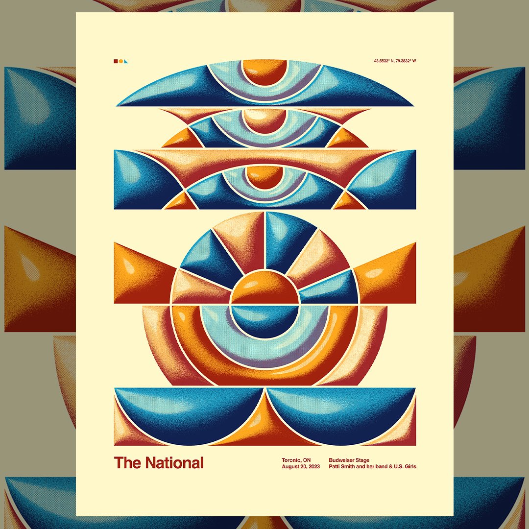 We wrap up the second leg of our 2023 tour tonight at Budweiser Stage in Toronto! We're joined by Patti Smith and Her Band and @YouSGirls. 

Poster designed by <a href="/zocastudio/">Jose Garcia</a> 
Printed by Jesse Purcell